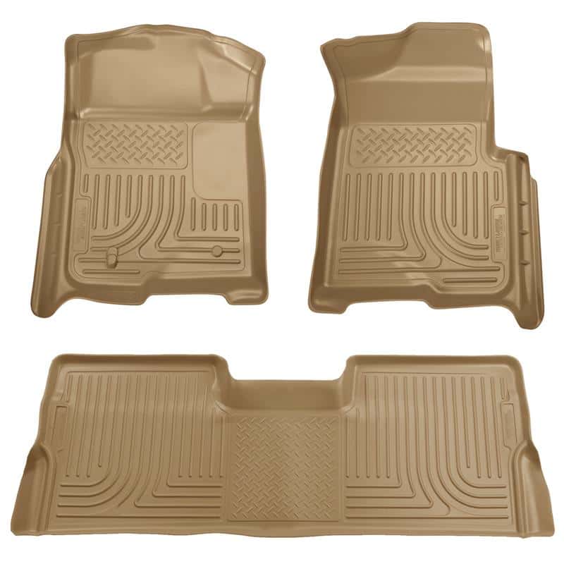 Husky Liners — Husky Liners 09-12 Ford F-150 Super Crew Cab WeatherBeater Combo Tan Floor Liners
Floor Liners - view 2