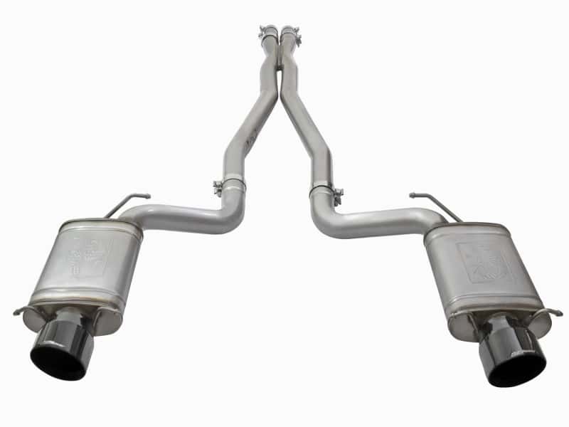 aFe — aFe Mach Force-Xp 3in CB Stainless Steel Dual Exhaust System w/ Black Tips 09-15 Cadillac CTS-V
Cat-Back Exhaust - view 2