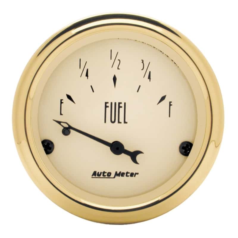 AutoMeter — AutoMeter Gauge Fuel Level 2-1/16in. 0 Ohm(e) to 30 Ohm(f) Elec Golden Oldies
2" FUEL LEVEL, 0 E/3 - view 2