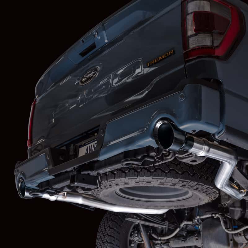 AWE Tuning — AWE Tuning 2021+ Ford F-150 Tremor (w/ Bumper Cutouts) 0FG Non-Resonated Catback -Diamond Black Tips
0FG Catback - view 2