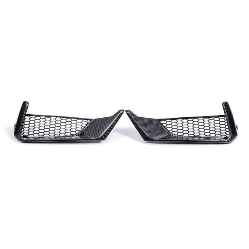 Anderson Composites — Anderson Composites 2024 Ford Mustang Dark Horse Carbon Fiber Front Bumper Inserts - view 4