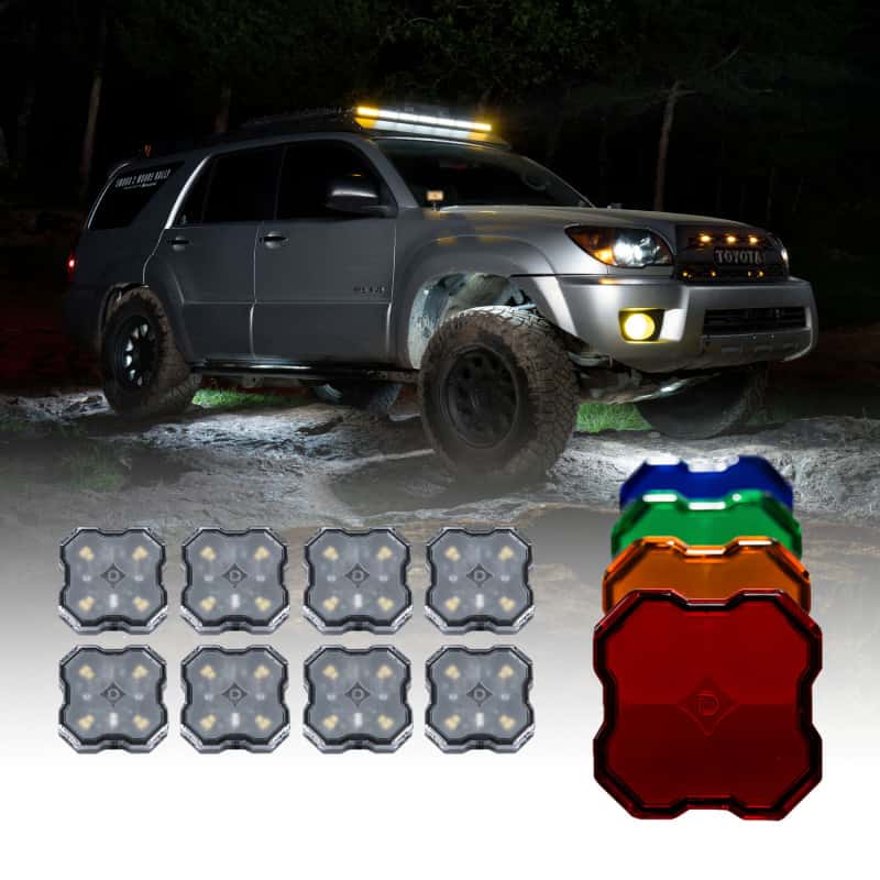 Diode Dynamics — Diode Dynamics Stage Series SXS Rock Light Installer Kit - White Diffused M8 (8-pack) - view 2