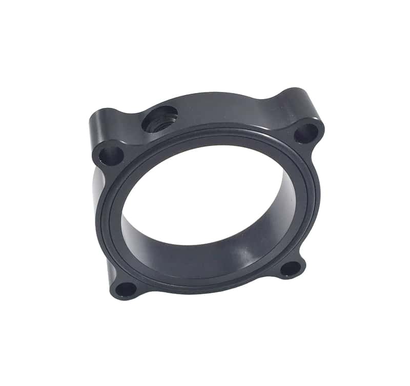 Torque Solution — Torque Solution Throttle Body Spacer (Black): Audi / Volkswagen 2.0T FSI SI - view 1