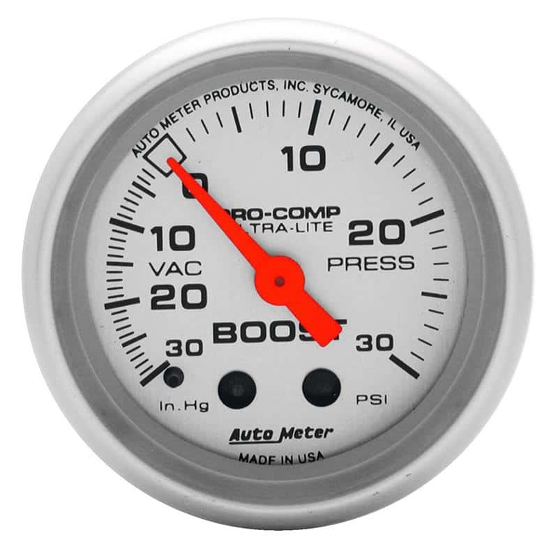 AutoMeter — Autometer Ultra-Lite 52mm 30 PSI Mechanical Boost Gauge
2" BOOST-VAC, 30" - view 2