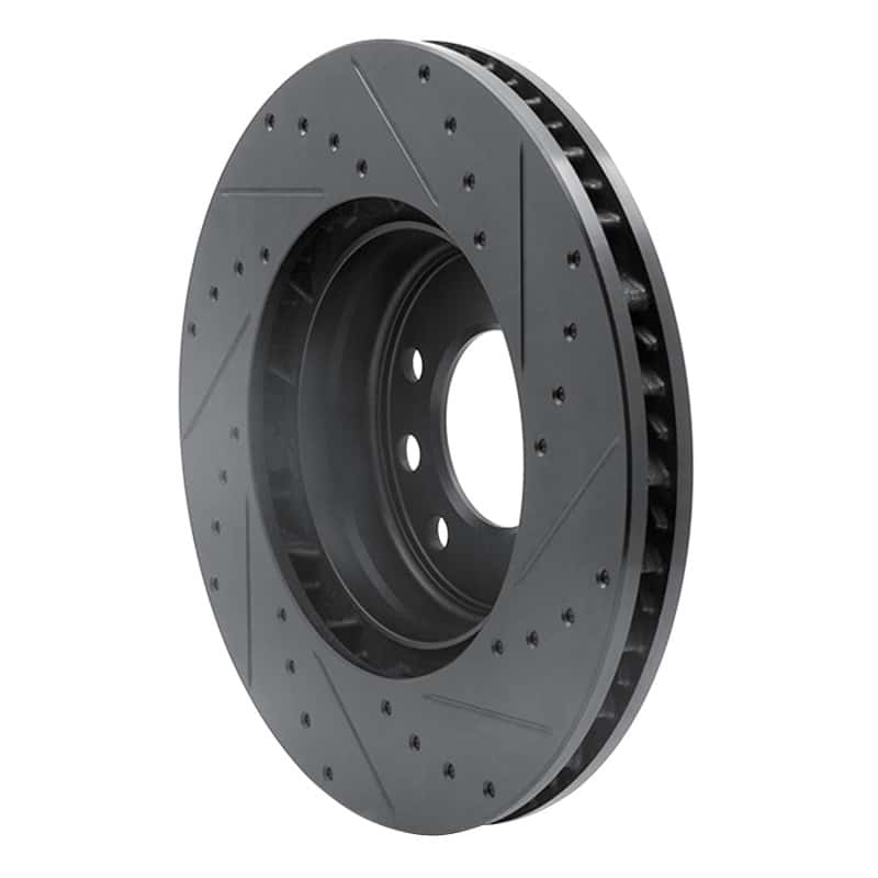 R1 Concepts — R1 03-18 Porsche Cayenne Right Front Drilled & Slotted Black Brake Rotor
R1 Brake Rotor Drill - view 4