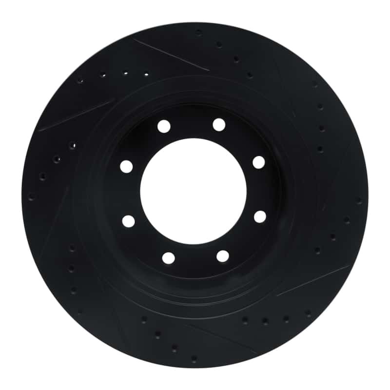 R1 Concepts — R1 12-21 Nissan NV1500 Front Left Drilled & Slotted Black Brake Rotor
R1 Brake Rotor Drill - view 5