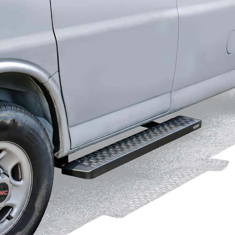 Westin — Westin Ford Transit Van 150/250/350 (46in Driver & 97in. Pass) Grate Steps Running Boards - Tex. Blk
Running Board - view 5