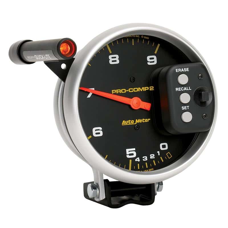 AutoMeter — Autometer Pro-Comp 5 inch 9000 RPM Dual Range w/ Shift-Lite and Memory Tach
5" TACH, 9,000 RPM, - view 5