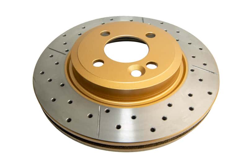 DBA — DBA 02-06 Mini Cooper Front Street Series Drilled & Slotted Rotor w/Gold Hat
Brake Rotor - view 1