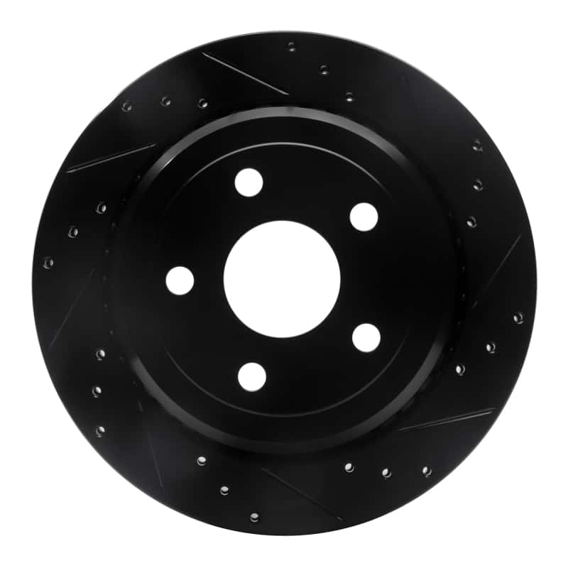 R1 Concepts — R1 11-25 Dodge Durango Rear Right Drilled & Slotted Black Brake Rotor
R1 Brake Rotor Drill - view 1