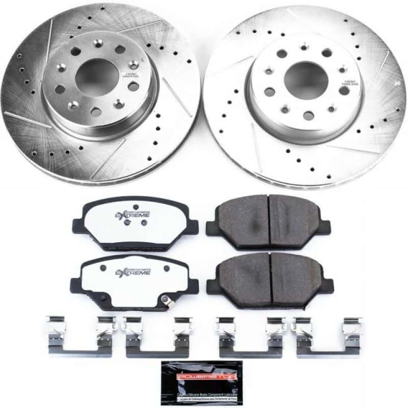 PowerStop — Power Stop 16-19 Chevrolet Camaro Front Z26 Street Warrior Brake Kit - view 1