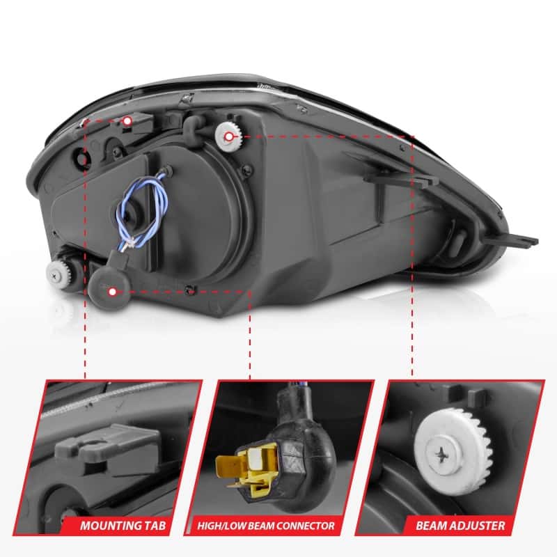 ANZO — ANZO 2000-2005 Mitsubishi Eclipse Projector Headlights w/ Halo Black
Head Light Set
HdLtSet - view 6