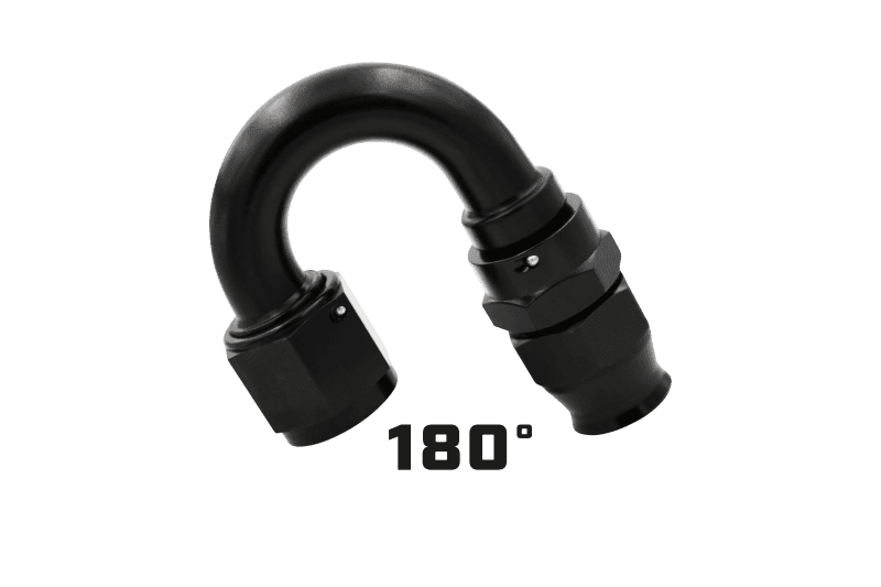 Aeromotive — Aeromotive PTFE Hose End - AN-08 - 180 Deg - Black Anodized
Hose End - view 3
