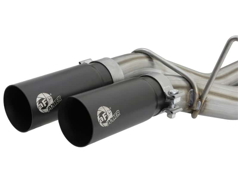 aFe — aFe POWER Rebel Series 3in 409 SS Cat Back Exhaust w/ Black Tips 17 Ford F-150 Raptor V6-3.5L
Cat-Back Exhaust - view 3