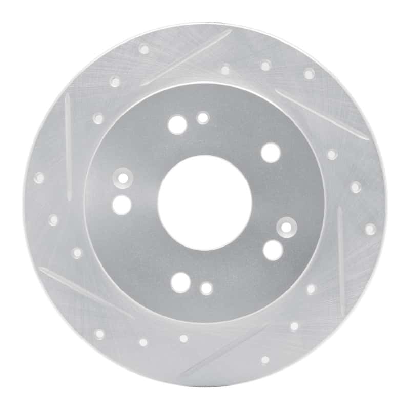 R1 Concepts — R1 06-15 Honda Civic Si Rear Left Drilled & Slotted Silver Brake Rotor
R1 Brake Rotor Drill - view 1