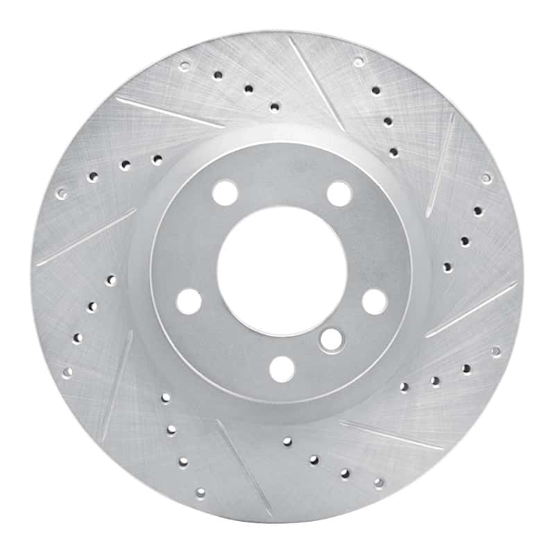 R1 Concepts — R1 95-02 BMW M3 Left Front Drilled & Slotted Silver Brake Rotor
R1 Brake Rotor Drill - view 1
