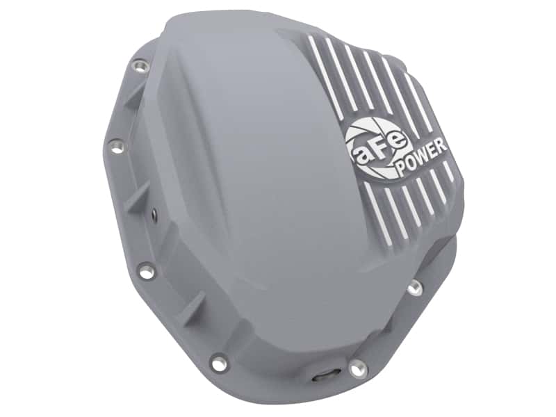 aFe — aFe Rear Differential Cover (Raw; Street Series); Dodge Diesel Trucks 94-02 L6-5.9L (td)
Differential Cover - view 2