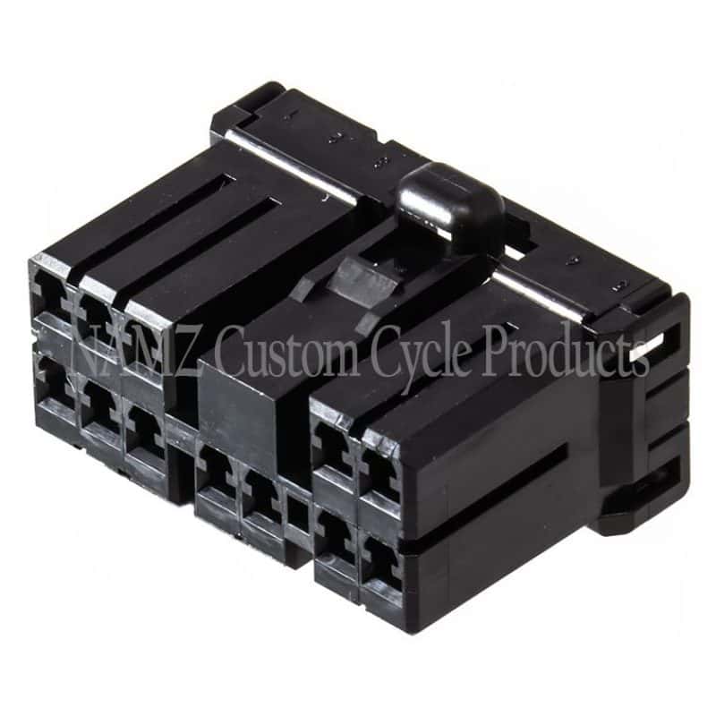 NAMZ — NAMZ AMP Multilock 12-Position Female Wire Plug Housing (HD 73164-96BK) - view 1