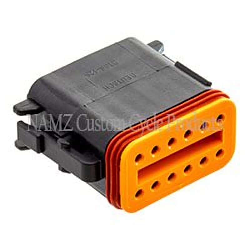 NAMZ — NAMZ Deutsch DT Series 12-Wire Plug & Wedgelock - Black (HD 72119-94BK) - view 2