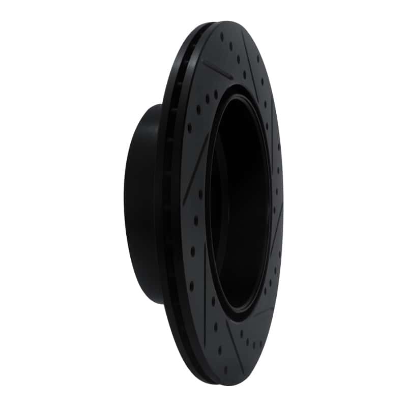R1 Concepts — R1 07-19 BMW X5 Rear Right Drilled & Slotted Black Brake Rotor
R1 Brake Rotor Drill - view 4
