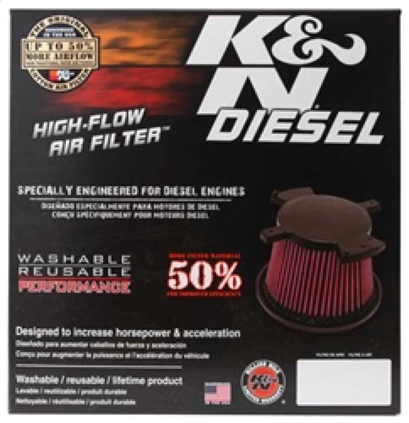 K&N Engineering — K&N 08-10 Ford F250 Super Duty 6.4L Drop In Air Filter
Replacement Air Filt
Air Filter - view 9