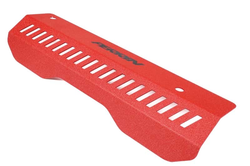 Perrin Performance — PERRIN 22-25 Subaru WRX Pulley Cover - Red (SHORT - For Use w/PERRIN AOS) - view 3