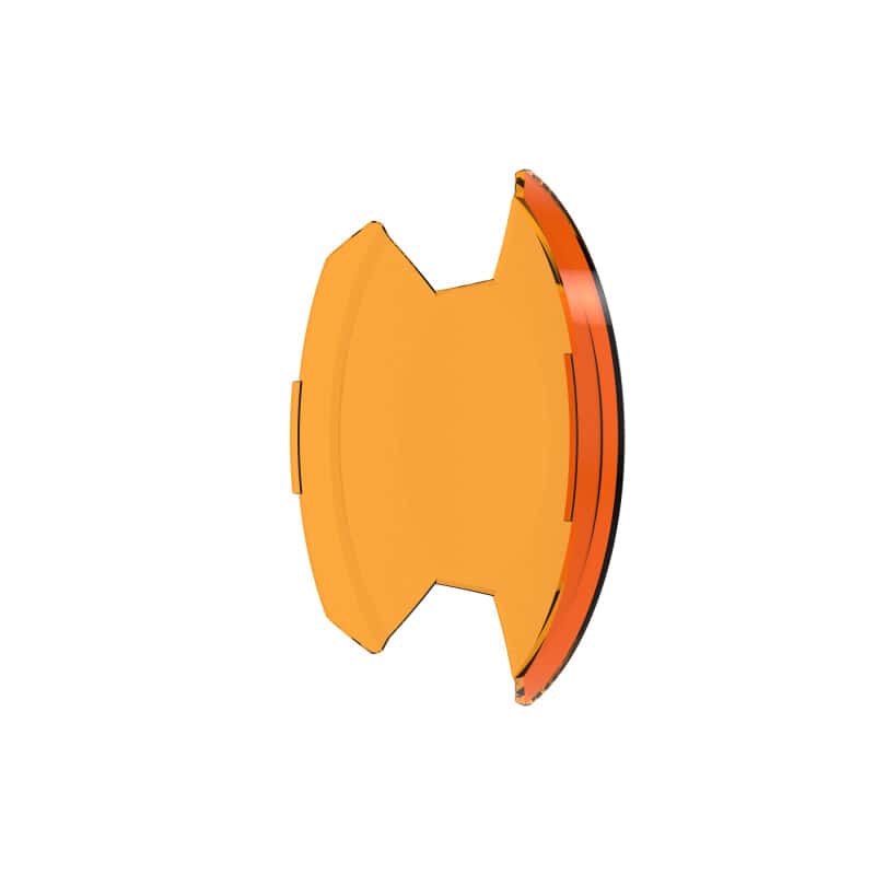 KC HiLiTES — KC HiLiTES SlimLite 8in. LED Light Shield (Shield Only) - Amber - view 9