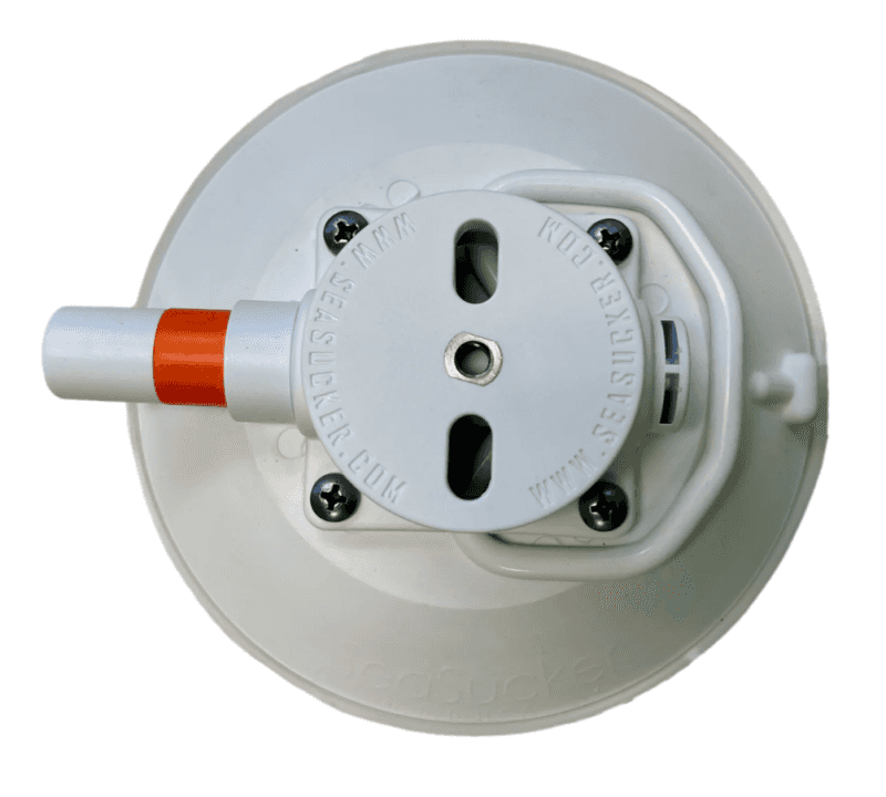 SeaSucker — SeaSucker 6in. SeaSucker w/Flat-Top Stainless Steel D-Ring - White - view 2