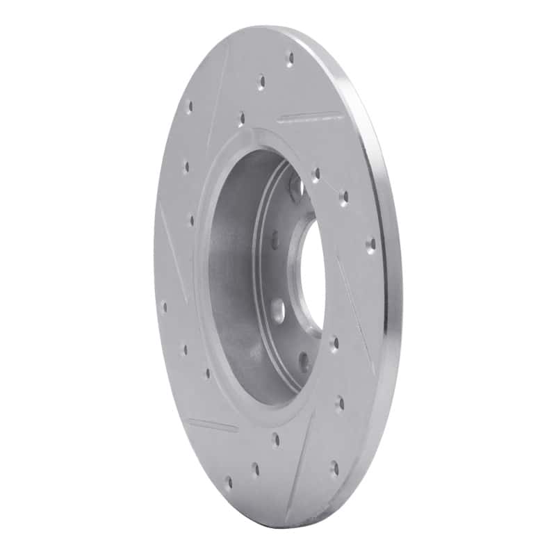 R1 Concepts — R1 13-19 Fiat 500E Rear Right Drilled & Slotted Silver Brake Rotor
R1 Brake Rotor Drill - view 4