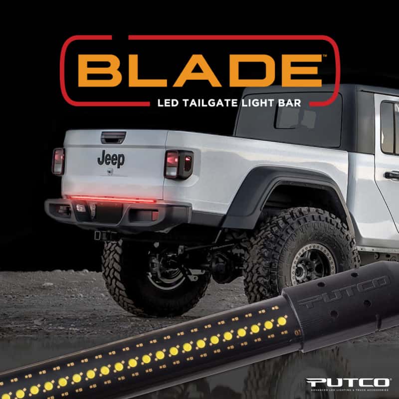 Putco — Putco 15-22 Chevy Colorado//20-22 Jeep Gladiator 48in Light Blade Direct Fit Kit Red/Amber/White
Tailgate Light Bar - view 3