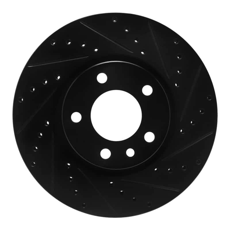 R1 Concepts — R1 97-01 Cadillac CATERA Front Right Drilled & Slotted Black Brake Rotor
R1 Brake Rotor Drill - view 1