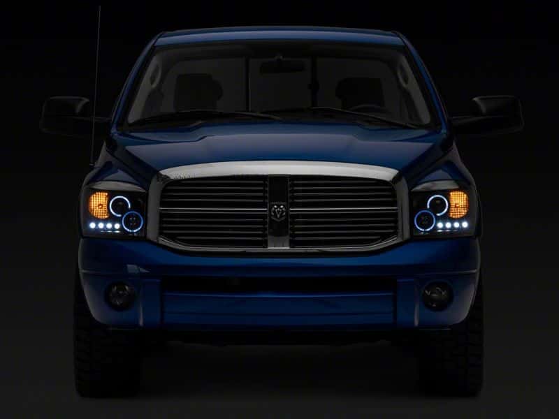 Raxiom — Raxiom 06-08 Dodge RAM 1500 LED Halo Projector Headlights- Blk Housing (Clear Lens)
Headlights - view 6