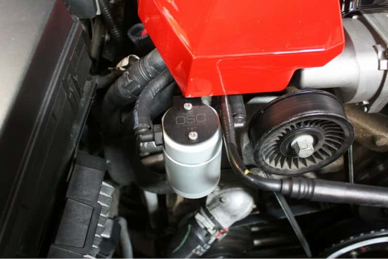 J&L — J&L 10-15 Chevrolet Camaro LS3 6.2L Passenger Side Oil Separator 3.0 - Clear Anodized
Oil Separator - view 2