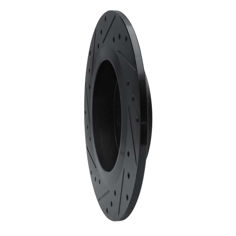 R1 Concepts — R1 12-20 Mercedes-Benz SLC300 Rear Right Drilled & Slotted Black Brake Rotor
R1 Brake Rotor Drill - view 4