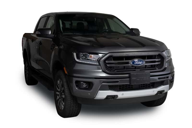 Putco — Putco 19-20 Ford Ranger w/ Adaptive Cruise - Hex Shield - Black Powder Coated Bumper Grille Inserts
Grille Insert - view 5