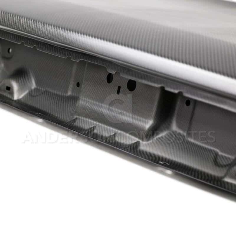 Anderson Composites — Anderson Composites 08-18 Dodge Challenger Type-OE Dry Carbon Decklid - view 7