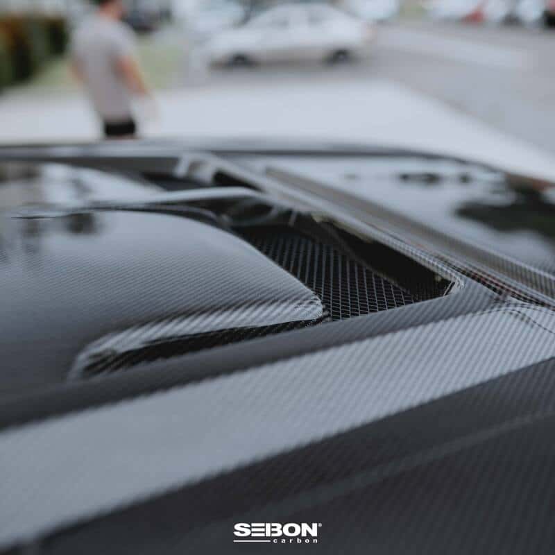 Seibon — Seibon 22-24 Toyota Tundra / 23-24 Toyota Sequoia RR-Style Carbon Fiber Hood - view 13