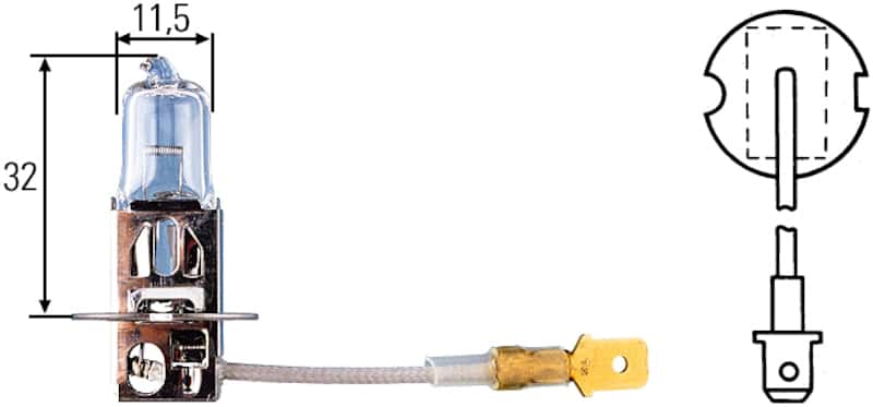 Hella — Hella Bulb H3 12V 100W Ylw Str
BULB H3 12V 100W YLW - view 7