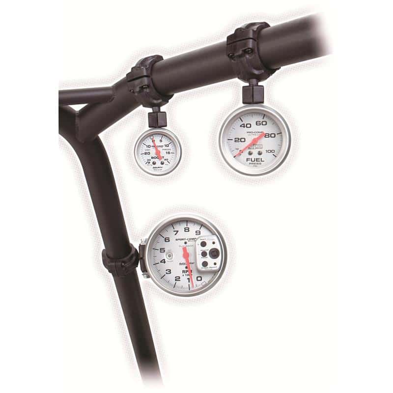 AutoMeter — Autometer 2-1/16in inch Black Roll Pod Gauge Mount for 1 5/8 inch Roll Cage
ROLL POD, 2-1/16" GA - view 2