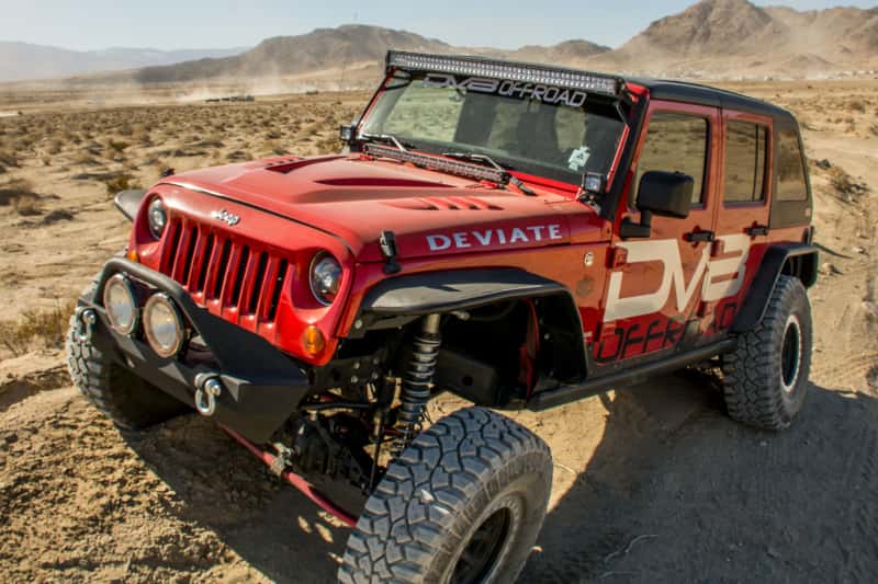 DV8 Offroad — DV8 Offroad 07-18 Jeep Wrangler JK Front & Rear Flat Tube Fenders
Fender Flares - view 5