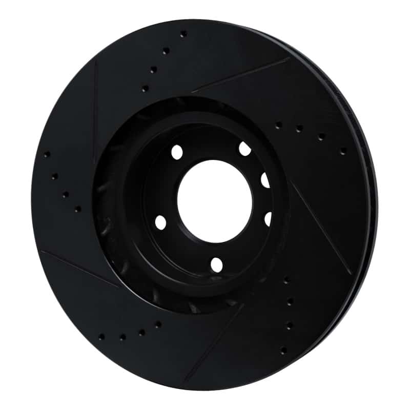 R1 Concepts — R1 2011-2018 Porsche Cayenne Left Front Drilled & Slotted Black Brake Rotor
R1 Brake Rotor Drill - view 4