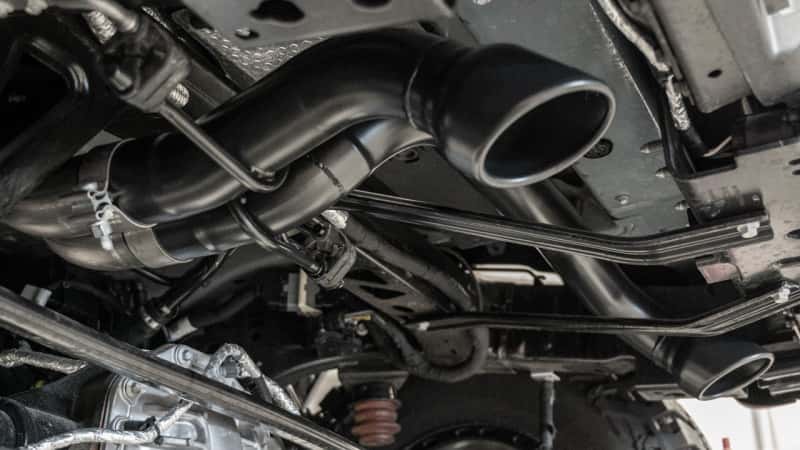 Borla — Borla 22-24 Ford Bronco Raptor V6 Turbo AT 2WD / 4WD ATAK Catback Exhaust w/ 4in Black Coated Tips
Cat-Back System - view 3