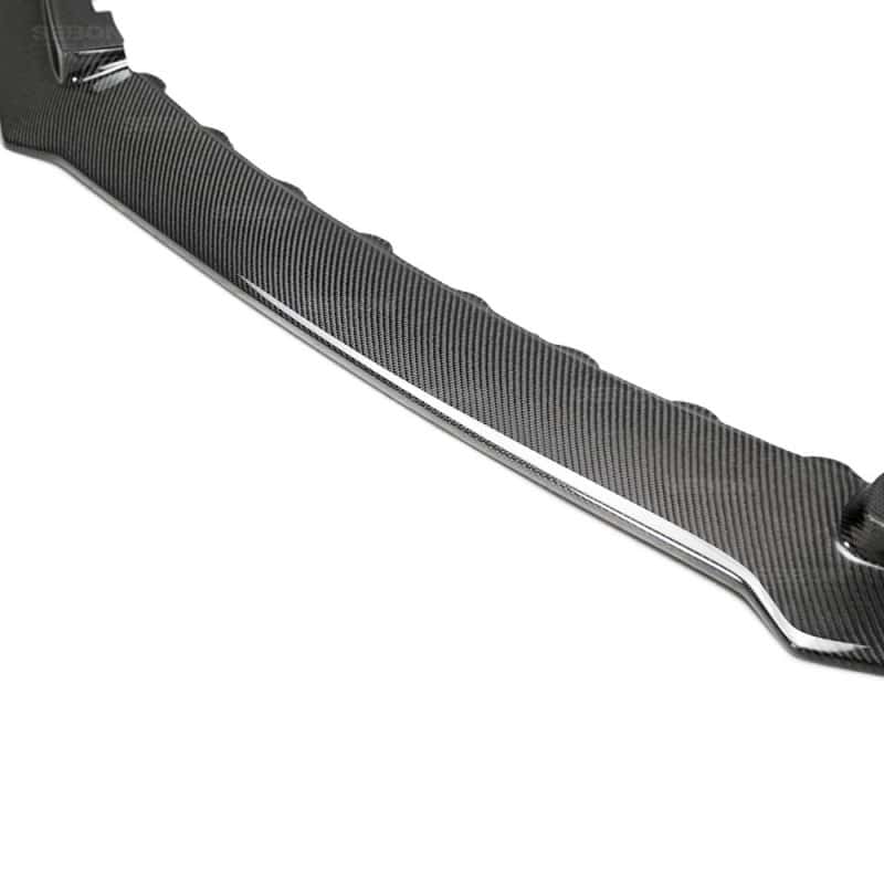 Seibon — Seibon 2017 Honda Civic Type-R TA-Style Gloss Carbon Fiber Front Bumper Lip - view 3