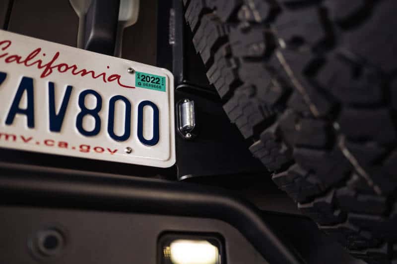 DV8 Offroad — DV8 Offroad 21-23 Ford Bronco Rear License Plate Relocation Bracket - view 3