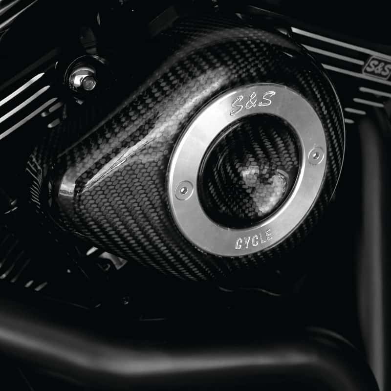 S&S Cycle — S&S Cycle 01-15 Fuel-Injected Softail Models Stealth Air Cleaner Kit w/ Carbon Fiber Cover - view 3