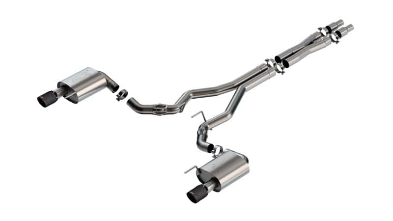Borla — Borla 2024 Ford Mustang GT 5.0L V8 w/o Active Exhaust ATAK Cat-Back Exhaust System - Carbon Fiber
Cat-Back System - view 1