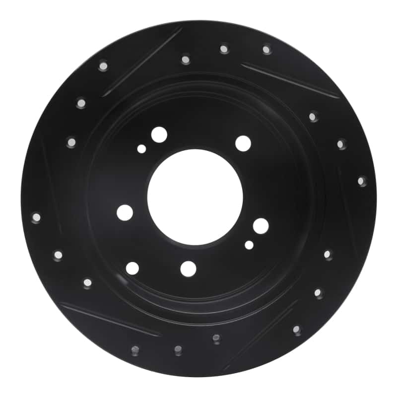 R1 Concepts — R1 10-13 Kia Soul Rear Right Drilled & Slotted Black Brake Rotor
R1 Brake Rotor Drill - view 5