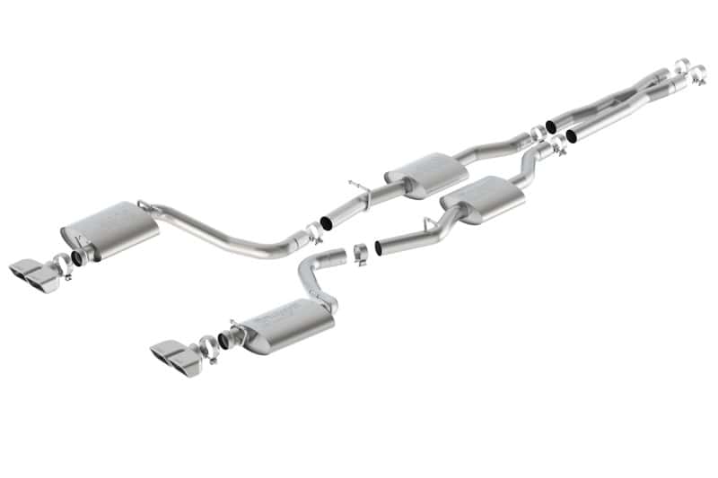 Borla — Borla 15-16 Dodge Challenger R/T 5.7L Dual Rectangle Angle Cut Dual Split Rear Exit S-Type Exhaust
Cat-Back System
ExhstSysKt - view 3