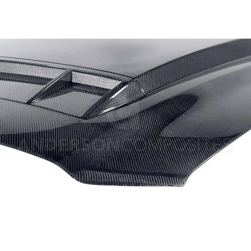 Anderson Composites — Anderson Composites 10-14 Ford Mustang/Shelby GT500 and 2013-2014 GT/V6 Ram Air Type-CR Hood - view 6
