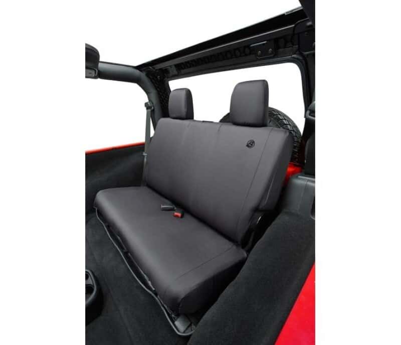 Bestop — Bestop 07-18 Jeep Wrangler JK 2-Door Rear Seat Covers (Black Diamond) - view 1